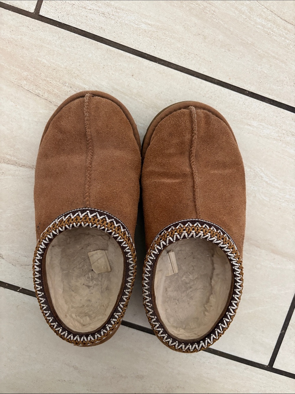 Ugg Tasman Suede Slippers in Chestnut